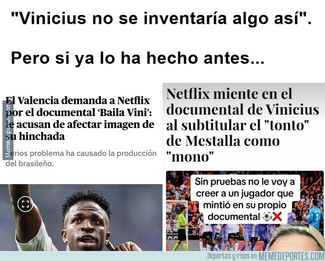 1236491 - Vinicius no sólo es un provocador compulsivo, también es un mentiroso patológico