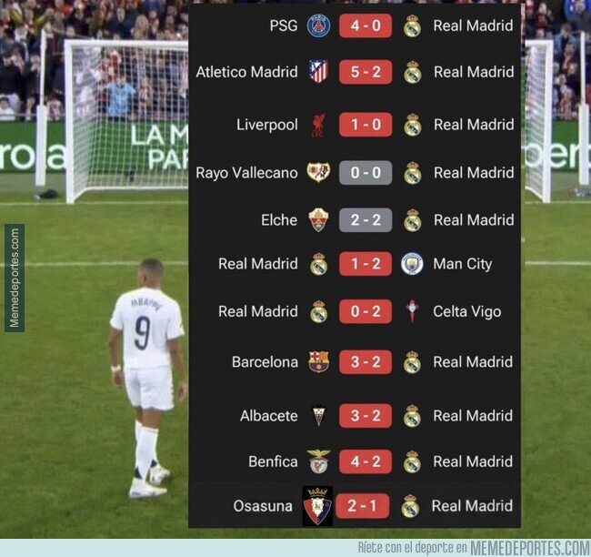 1236617 - En los partidos que no pudo ganar el Madrid esta temporada sólo le cobraron un penal. Devastador.