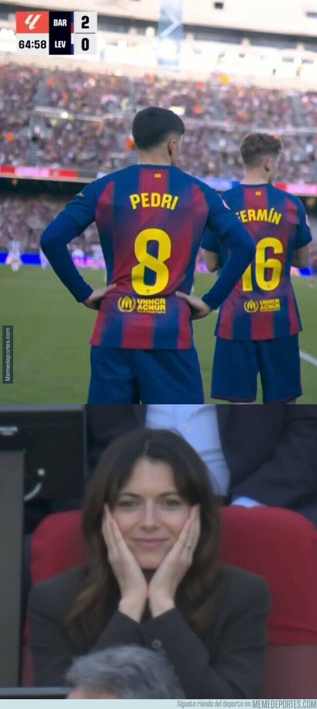 1236683 - Aitana viendo el regreso de Pedri representa a todos los culés