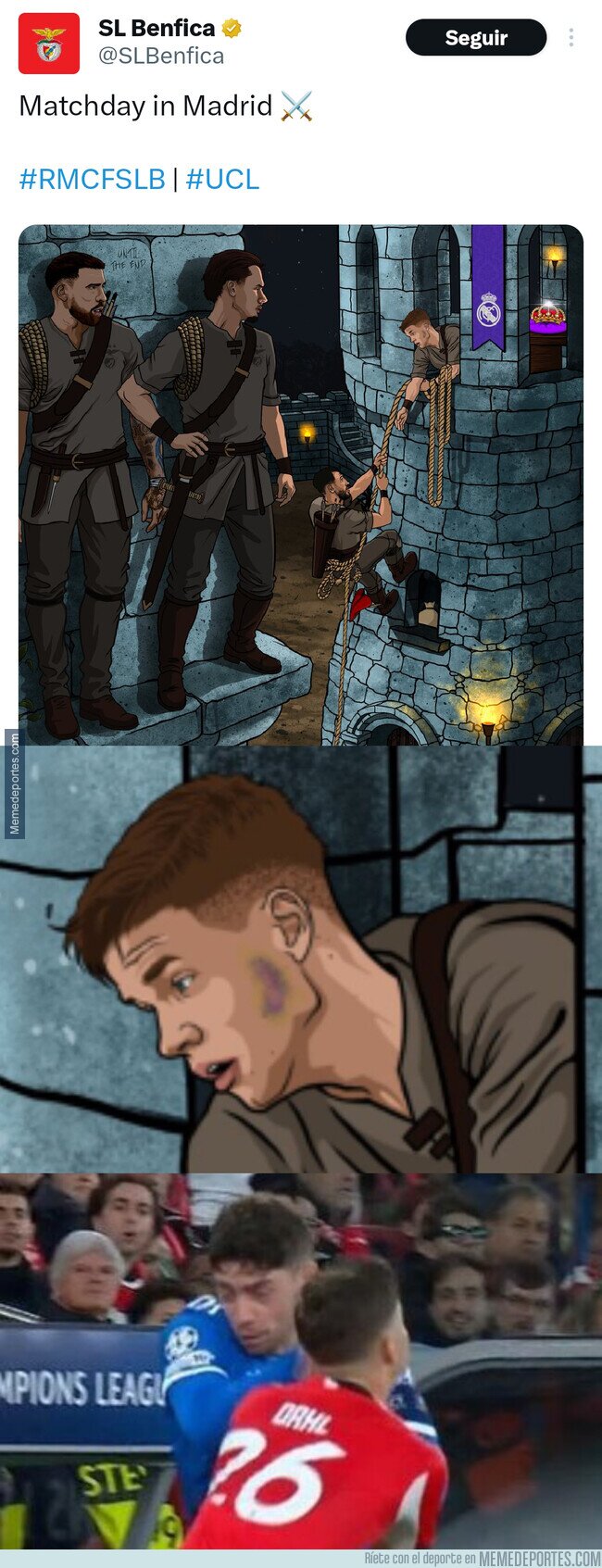 1236779 - Muy sutil esta referencia que hizo el Benfica