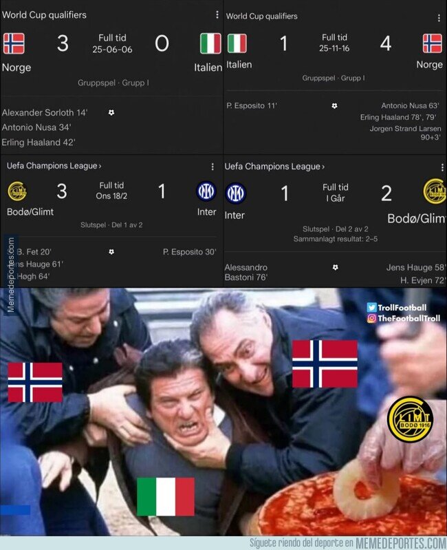1236796 - ¿El fútbol noruego es más que el italiano a día de hoy?