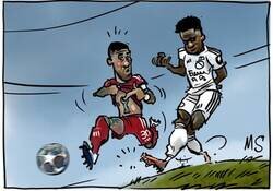 Enlace a Vini en carrera no pudo ver el tatuaje de Otamendi