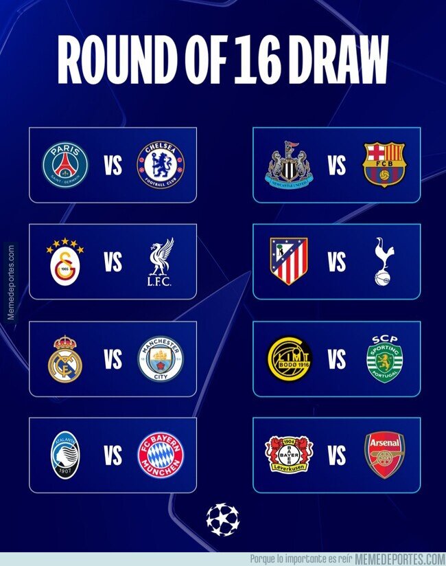 1236840 - Así quedan los octavos de Champions