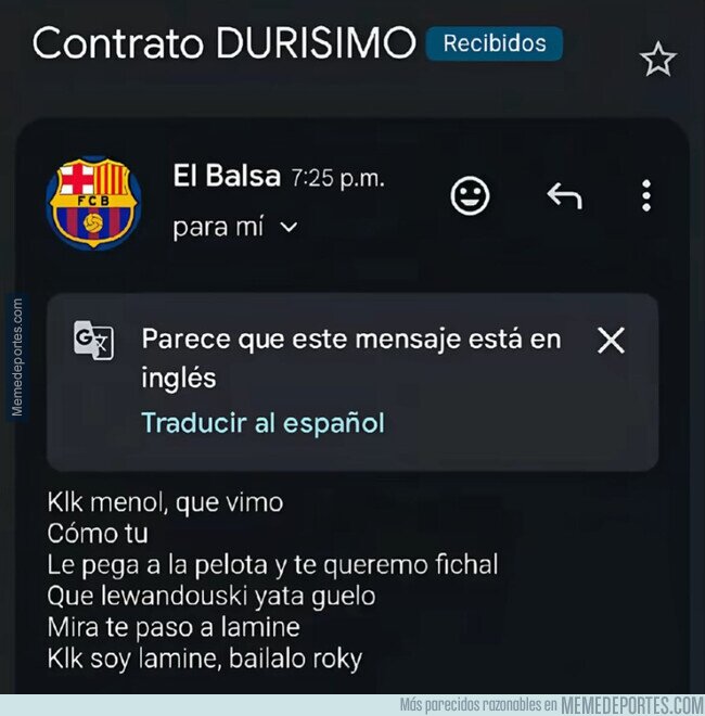 1237054 - Me llegó una oferta