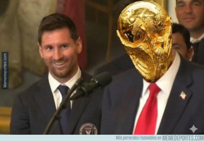 1237127 - Lo que veía Messi al ver a Trump