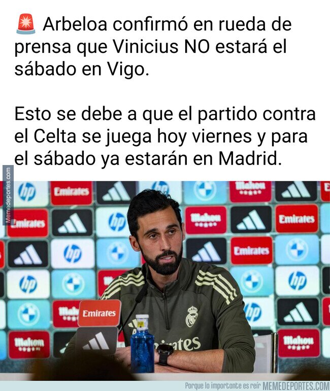 1237134 - Vinicius no estará el sábado en Vigo