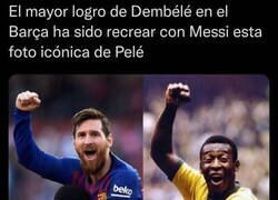 Enlace a La mejor foto de Dembélé en el Barça