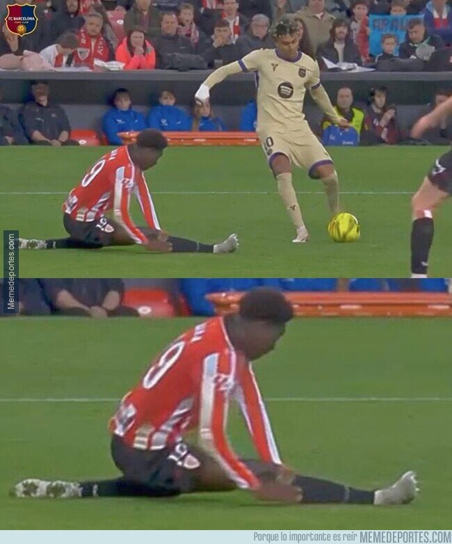 1237219 - Nada mejor para mejorar la elongación que ser driblado por Lamine.