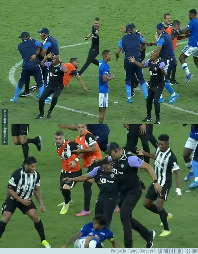 1237242 - Muy fan de este hombre que pedía calma y a los dos segundos pegó un patadón