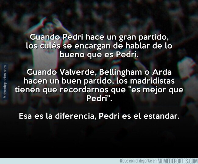1237393 - Pedri es el estandar.
