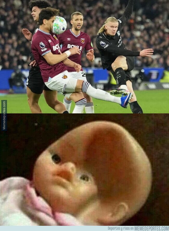 1237478 - No me gustaría recibir un balonazo en la cara por parte de Haaland