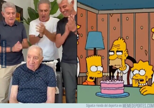 1237535 - Los campeones del mundo celebrando los 88 años de Carlos Bilardo