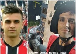 Enlace a Matías Rosso, jugador argentino que pasó de jugar a primera a ser repartidor