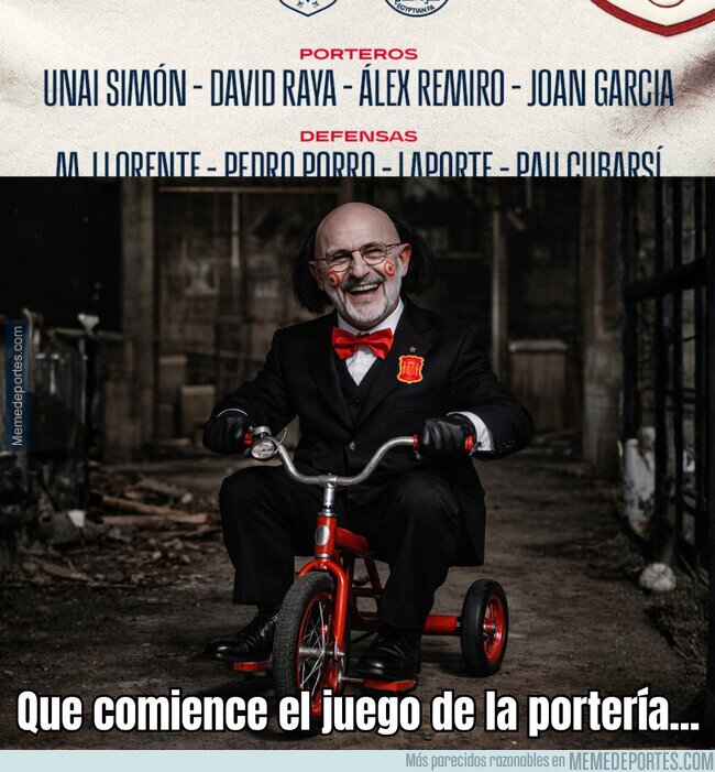 1237674 - ¿A qué juega De La Fuente convocando a 4 porteros?