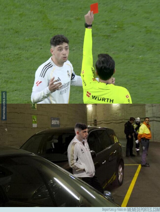 1237776 - Fede esperó en el parking después de la expulsión