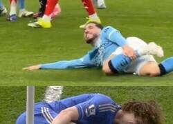 Enlace a Cherki homenajeó a David Luiz