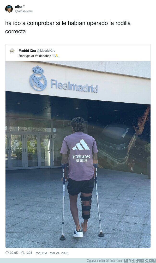 1237892 - ha ido a comprobar si le habían operado la rodilla correcta, por @albslvsjms