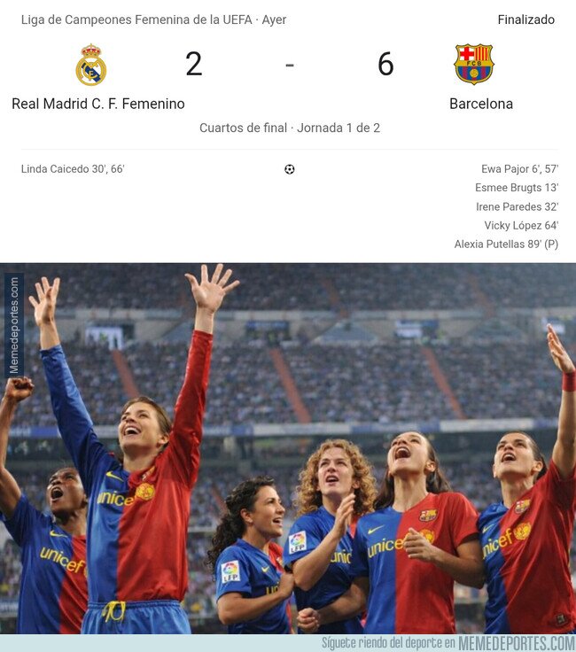 1237927 - Otro 2-6 del Barça al Madrid, esta vez, del femenino