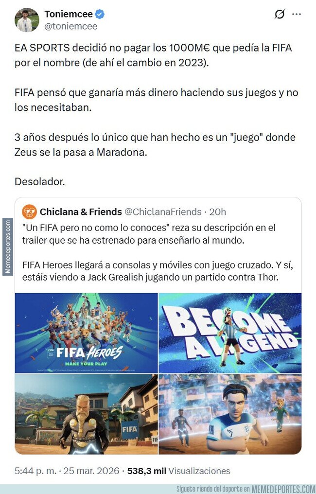 1237977 - Para lo que ha quedado 'el FIFA'