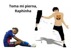 Enlace a Los culés ahora mismo con la lesión de Raphinha