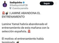 Enlace a ¡Lamine abandona el entrenamiento!
