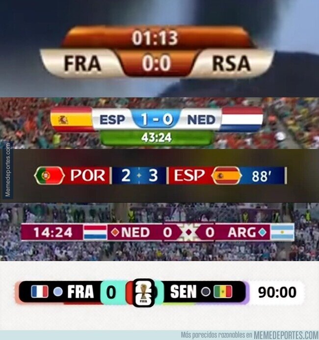 1238254 - Los diseños de marcadores de los últimos mundiales