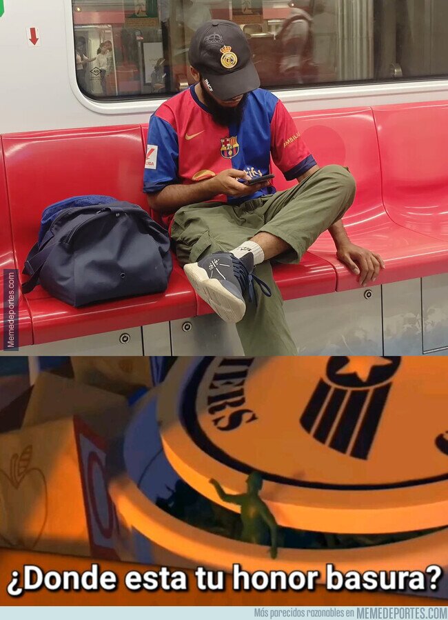 1238420 - No puedes vestir Barça y Madrid a la vez, simplemente no puedes.