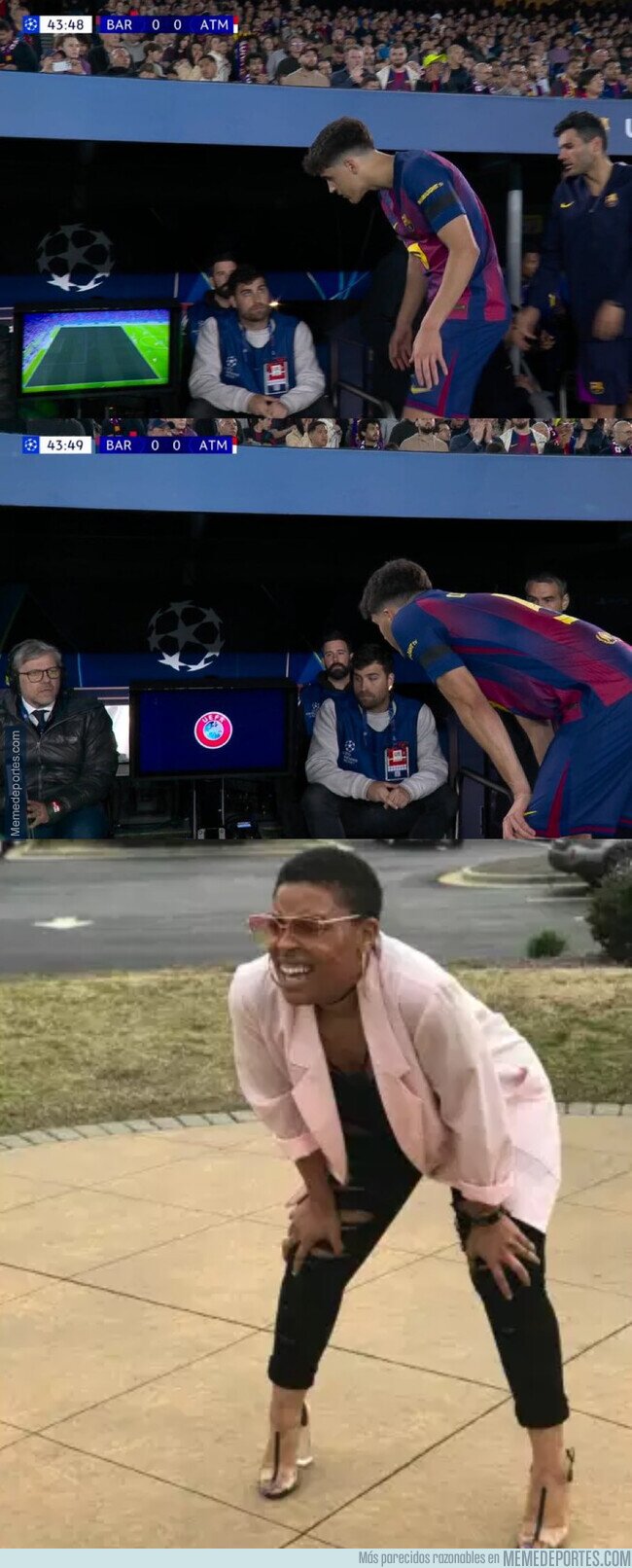 1238477 - Cubarsí mirando la pantalla del VAR