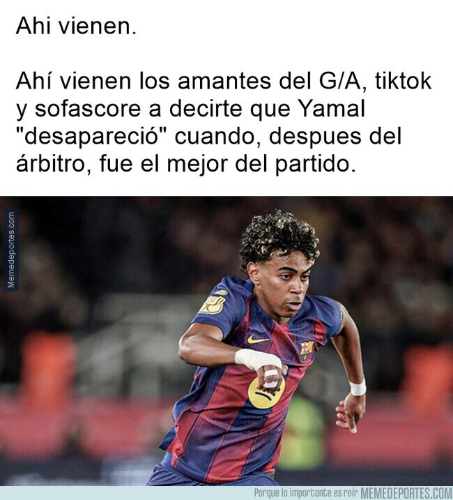1238499 - Ser hater de Yamal implica dejar de entender el fútbol