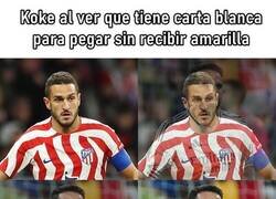 Enlace a Le debí contar unas seis carvajalinhas a Koke contra el Barça