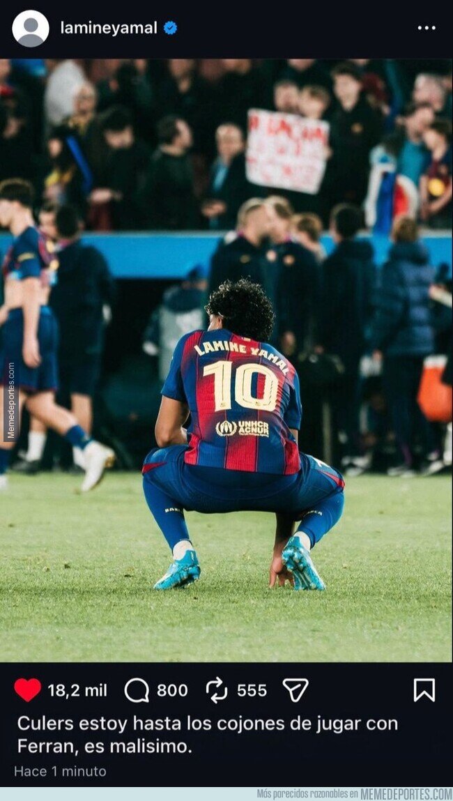 1238518 - Lamine se pronuncia tras la derrota en Champions