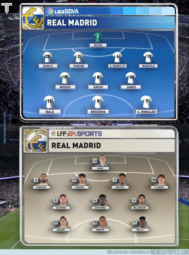 1238633 - Así era el 11 del Madrid cuando los grafismos retro eran los vigentes