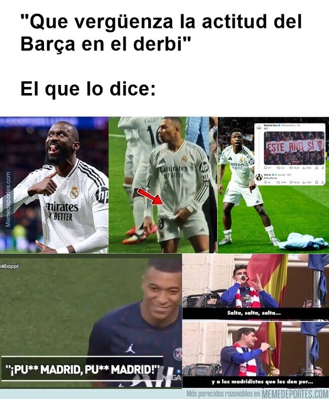 1238646 - Los pregoneros del relato opinan sobre celebrar contra el rival de la ciudad.