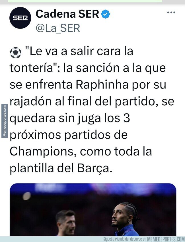1238787 - Se viene sanción a Raphinha