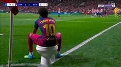 Enlace a Lamine desprendió Laura