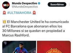 Enlace a Última hora sobre Rashford, por @MundoDespectivo