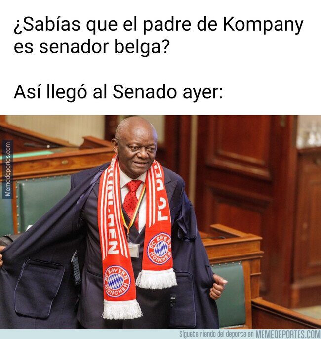 1238929 - Pierre Kompany, senador belga y padre orgulloso