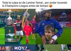 Enlace a Lamine tocó la orejona