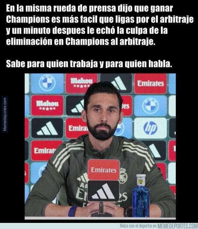 1239069 - Arbeloa completa una semana culpando a los árbitros. ¿Alguna auto-crítica?