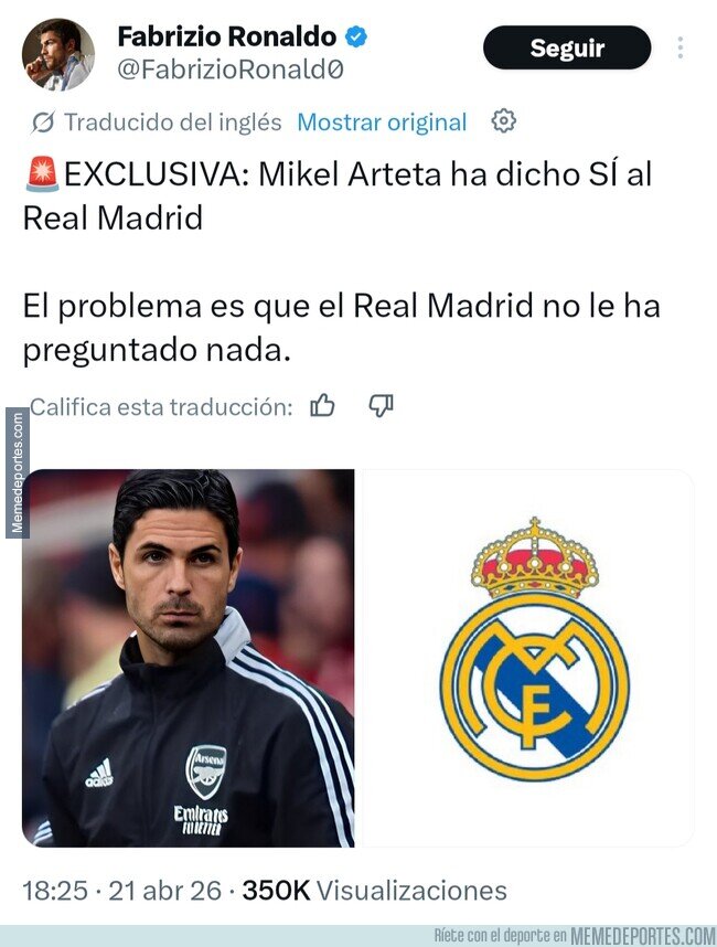 1239110 - Arteta da el Sí al Madrid