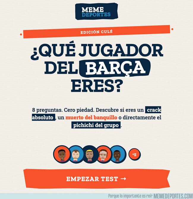 1239122 - TEST: ¿Qué jugador del Barça eres? Comparte tu resultado