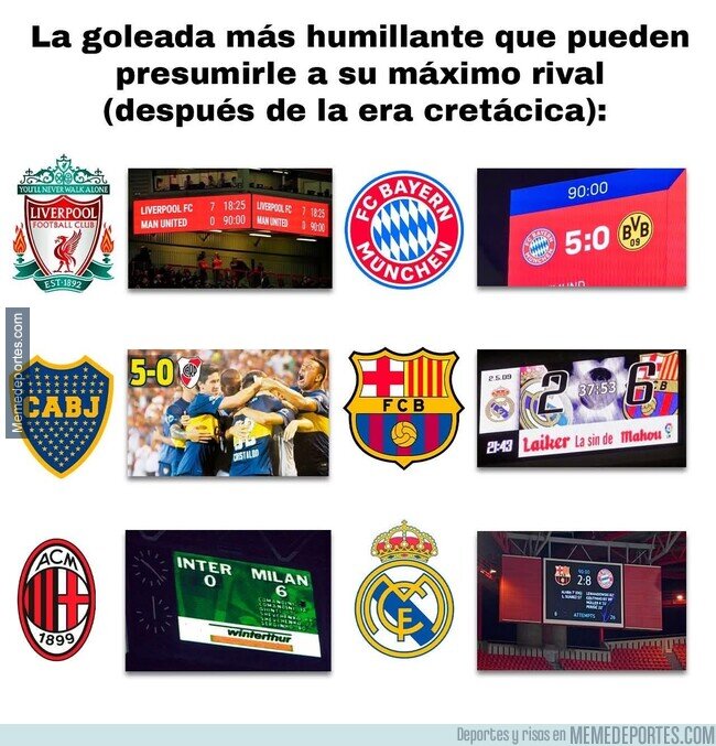 1239208 - Grandes rivales presumiendo goleadas
