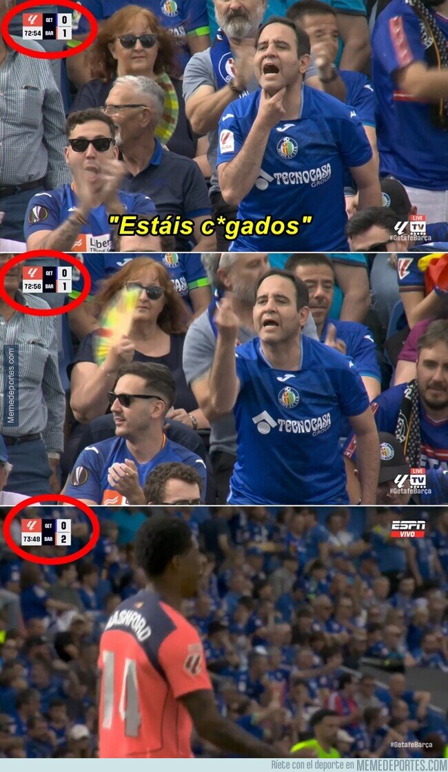 1239251 - Fan del Getafe aprende el significado de Karma en menos de un minuto