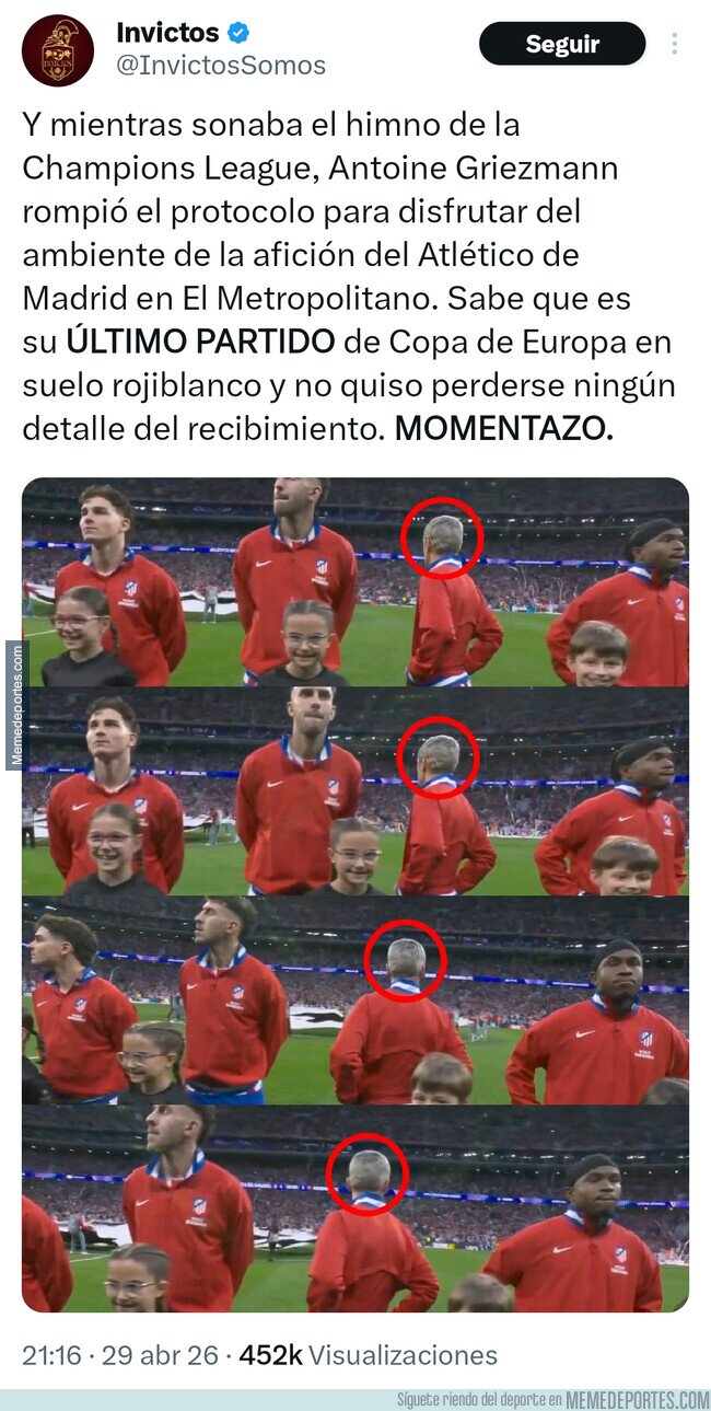 1239465 - Griezmann no quiso perderse nada, por @InvictosSomos