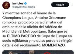 Enlace a Griezmann no quiso perderse nada, por @InvictosSomos
