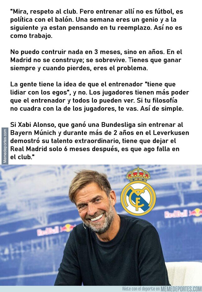 1239527 - Jurgen Klopp explicando por qué no ficharía por el Real Madrid