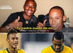 Enlace a Así cuida Neymar del hijo de Robinho