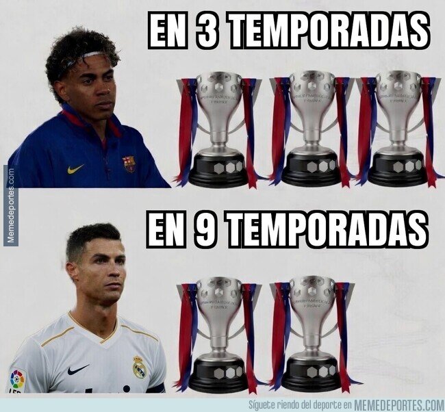 1239626 - Sí, Lamine ya tiene más ligas españolas que Cristiano