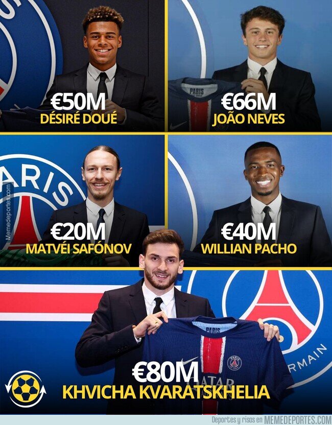 1239735 - Los fichajes que hizo el PSG desde la salida de Mbappé