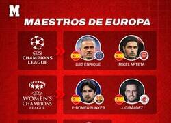 Enlace a 6 de los 8 entrenadores finalistas en Europa son españoles